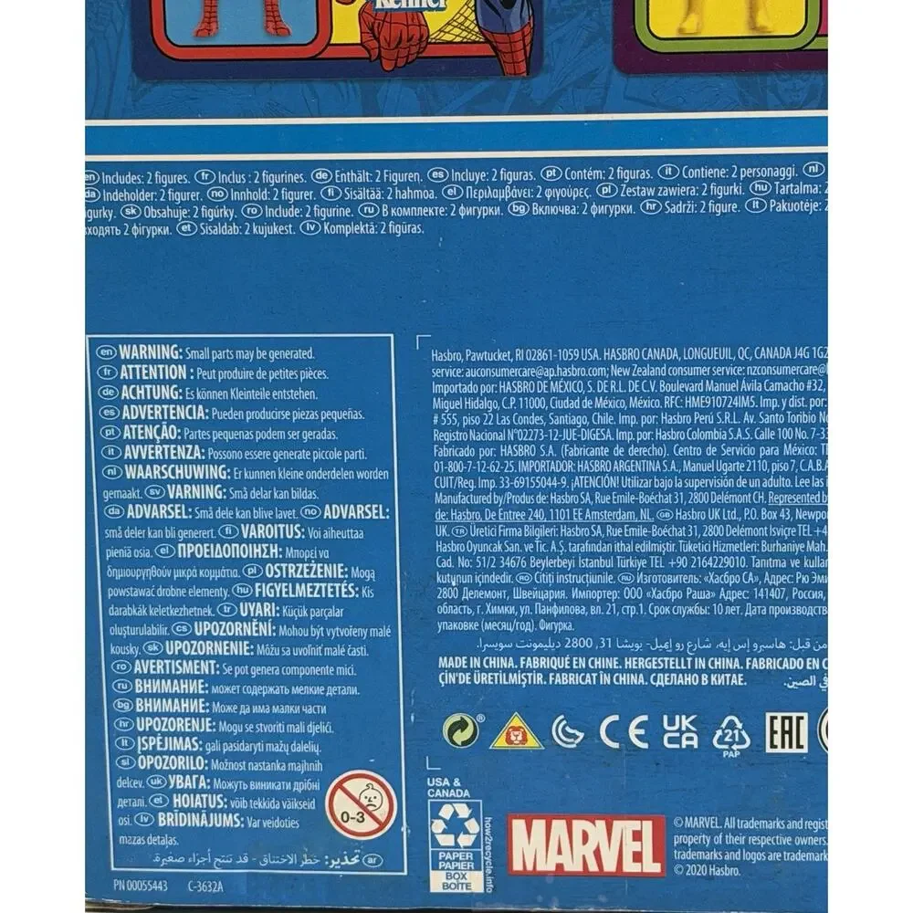 Hasbro Pulse Kenner Retro Marvel Legends SPIDER-MAN & ELECTRO Figure 2 Pack New